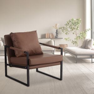 Leder Wohnzimmer Sessel Divit LW2 Lounge Sessel DPL1