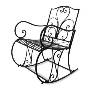 Chaise à bascule pour le jardin Chaise à bascule rétro en fer BK2214 Divit NEW