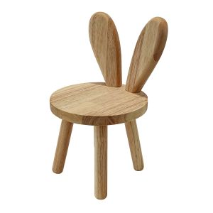 Kinderstuhl Holz Divit KS1 Massivholz Hocker Hasenohren