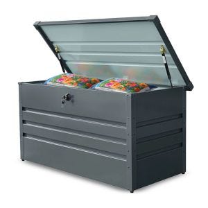 Coffre de rangement extérieur en métal AB5 Coffre de jardin verrouillable 350 litres DPLI1