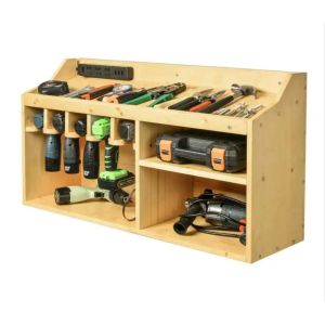 Étagère à outils 
Divit WO6 Organizer Étagère murale en bambou