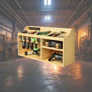 Étagère à outils 
Divit WO6 Organizer Étagère murale en bambou DPL2