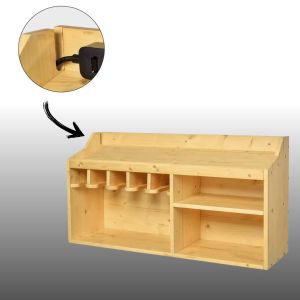 Étagère à outils 
Divit WO6 Organizer Étagère murale en bambou DPL1