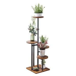 Porte-plantes en bois BR10 Étagère à fleurs à plusieurs niveaux
