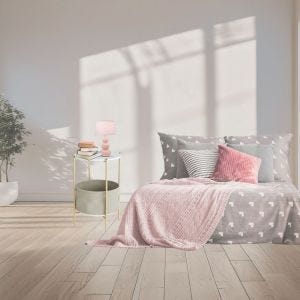 Beistelltisch rund BT12 Couchtisch Nachttisch mit Stoff weiß gold DPL2