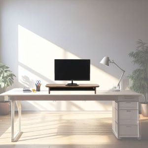 Surélévation d'écran MH28 Rehausse d'écran pour 21 - 27'' Rehausse de bureau en bois DPL1