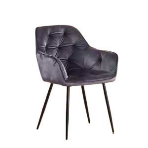 Chaise de salle à manger ES12 Chaise rembourrée Siège gris