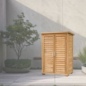 Gartenschrank GS14 Gartenschuppen Gartenaufbewahrung Holz 91cm DPL1