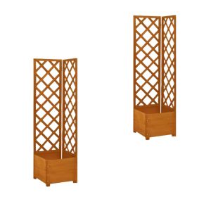 2er-Set Pflanzkasten mit Rebe PK16 Kletterpflanzentopf 150cm