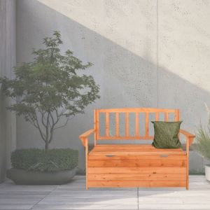 Sitzbank mit Stauraum SB19 Gartenbank 102cm Holz DPL1
