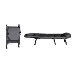 Chaise longue pliante Divit GI20 chaise longue de jardin chaise longue rembourrée 200 x 64 x 30 cm noir DPL1