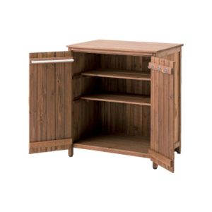 Armoire de jardin résistante aux intempéries Abri à outils Divit GI44 en bois de sapin résistant aux intempéries 70 x 50 x 80 cm marron DPL1