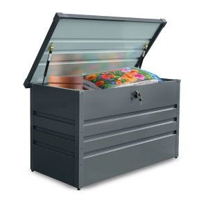 Coffre de rangement extérieur en métal AB5 coffre de jardin verrouillable 300 litres DPLI1