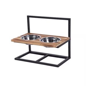 Station d'alimentation pour chiens Divit HB1 Bar pour chiens réglable en hauteur noir