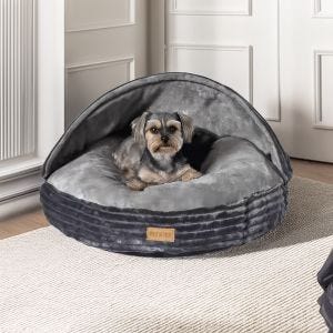 Lit pour chien Divit HB13 Caverne pour chiens 89cm x 89cm grise DPL1