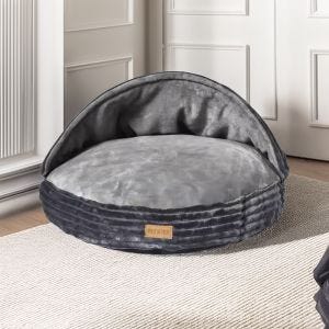 Lit pour chien Divit HB13 Caverne pour chiens 89cm x 89cm grise DPL2
