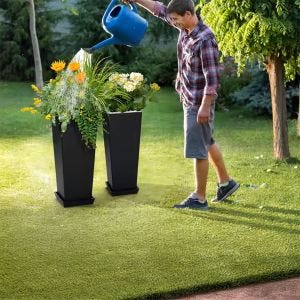 Pflanzkübel 2 Stück Divit BT8 Blumentopf Set Pflanzgefäß 25,5cm x 61cm DPL4