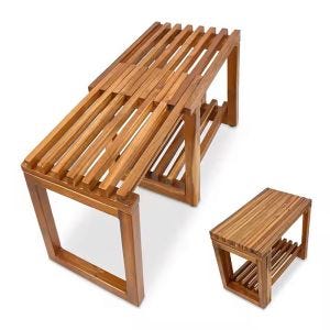 Banc extensible Divit HT3 Banc bois Banc  longueur 43cm - 75cm DPL1