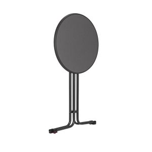 Stehtisch klappbar Ø 80cm Divit ST27 Klapptisch Garten Hochtisch Bistrotisch Schwarz DPL1