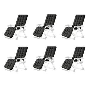 6x Gartenstuhlauflage Divit GR11 Gartenstuhl schwarz  Auflage für Gartenstuhl Divit SR11