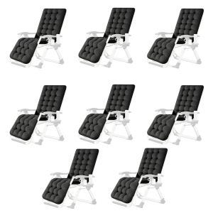 8x Gartenstuhlauflage Divit GR11 Gartenstuhl schwarz  Auflage für Gartenstuhl Divit SR11