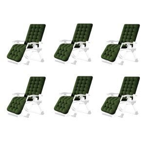 6x Gartenstuhlauflage Divit GR11 Gartenstuhl grün Auflage für Gartenstuhl Divit SR11