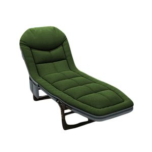Klappbarer Liegestuhl Divit GI20 Gartenliege Sonnenliege gepolstert 200 x 64 x 30 cm grün