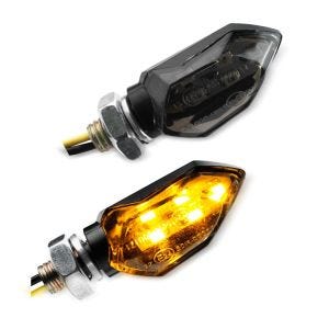 Clignotants compatible avec Motocross, Enduro LED Lumitecs TX12 teinté noir