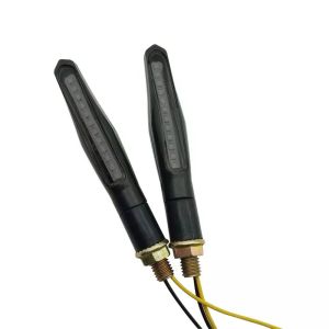 Indicatuer LED compatible avec Suzuki GSX-S 1000 / F / GSX-S 750 avec ECE llumière courante Lumitecs RV68 2 pièces teinté noir
