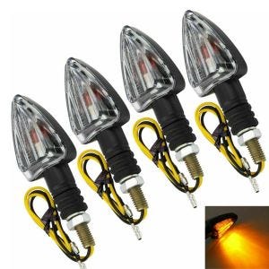 Clignotants set compatible avec Suzuki V-Strom 1050 / 1000 / 650 / XT Lumitecs RP2 ECE 4 pièces clair nr