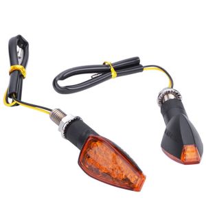 LED Blinker passend für Suzuki V-Strom 1050 / 1000 / 650 / XT E-Prüfzeichen Lumitecs RP12 gelb schwarz
