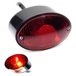 Motorrad Rücklicht mit Bremslicht und Dauerlicht Lumitecs TX36 mit E-Prüfzeichen rot