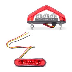 Feu arrière à LED compatible avec Honda Transalp XL 650 V Lumitecs TX44 rouge