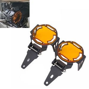 Abdeckung Zusatzscheinwerfer passend für BMW R 1250 GS / Adventure 19-24 Scheinwerferschutz Lumitecs QL12 orange