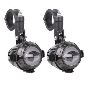 Phares supplémentaires LED avec support pare carter Lumitecs MS1 Feux additionnels ECE 12V incl. câble de raccordement