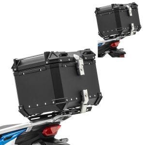 2x Motorrad Alu Topcase Bagtecs XB45 Aluminium Universal 45 Liter schwarz Spar-Set