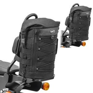 2x Sissybar Tasche passend für Chopper und Cruiser Hecktasche Craftride DB4 Spar-Set