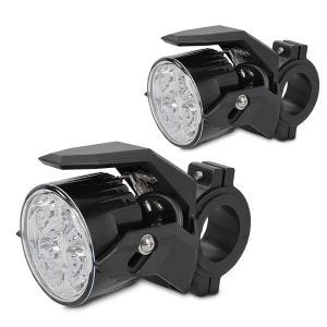 2x Motorrad Zusatzscheinwerfer LED S2 Lumitecs einzeln mit E-Zulassung Spar-Set