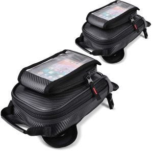 2x Motorrad Tankrucksack Bagtecs PP11 Tanktasche Magnet Spar-Set