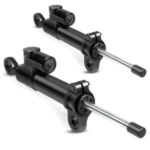 2x Lenkungsdämpfer Motorrad Zaddox LD1 Stabilisator universal schwarz Spar-Set