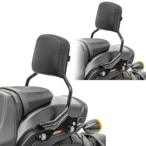 2x Sissy Bar compatible avec Harley Davidson Fat Bob / 114 18-24 Craftride R1 detachable noir Set Discount