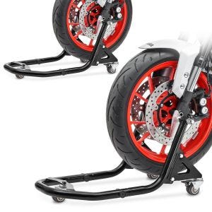 2x Béquille d'atelier Avant Range Moto Lève Constands XB2 noir Discount Set