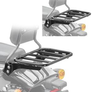 2x Porte Bagages p. Sissy Bar compatible avec Harley Davidson Breakout / Fat Boy / 114 18-24 noir Craftride Set Discount