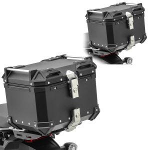 2x Motorrad Alu Topcase Bagtecs XB35 Aluminium Universal 35 Liter schwarz Spar-Set