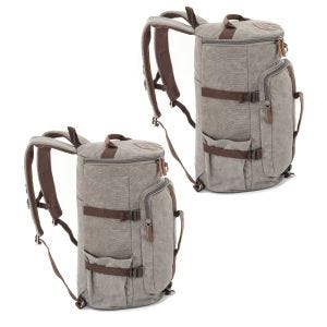 2x Sacoche de selle moto arrière Craftride VG5 sac rouleau vintage 30Ltr en gris clair Discount Set