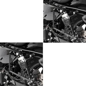 2x Satteltaschenhalter passend für Harley Davidson Sportster 16-20 links Abstandshalter SHL Craftride Spar-Set