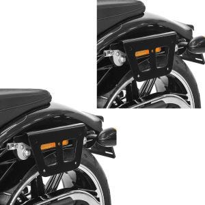 2x Satteltaschenhalter passend für Harley Davidson Dyna 91-17 Kofferträger abnehmbar Craftride QL links Spar-Set