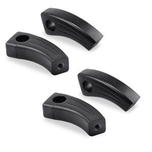 2x Lenkerbefestigung passend für 1"-25,4mm Lenker Pullback Riser 3,5" Craftride PB1 Alu schwarz Spar-Set