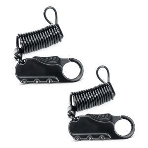 2x Helmschloss Motorrad Tourtecs Zahlenschloss schwarz Spar-Set