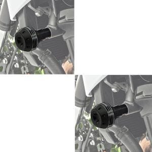 2x Sturzpads passend für Kawasaki Z 900 17-24 Crashpads Motoguard SC2 schwarz Spar-Set